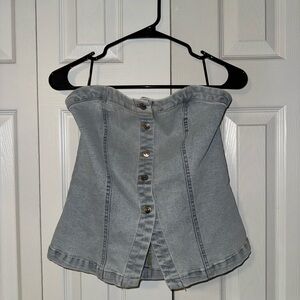 H&M Denim off shoulder top